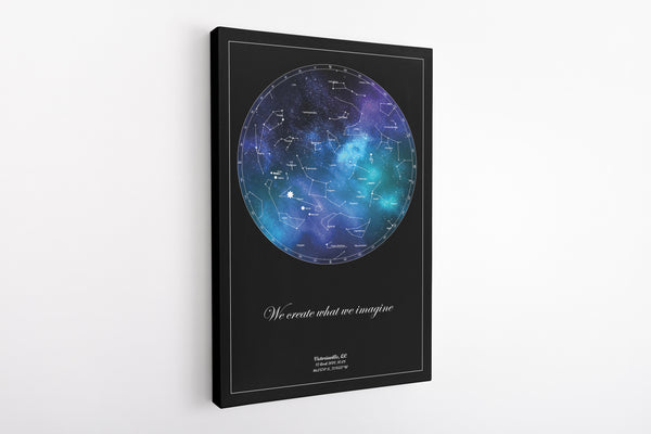 canvas custom print starmaps star maps starmap christmas perfect gift birthday toile tableau cadeau tuiles photo family woman memory travel Custom Night Sky Star Maps discount fetes noel free shipping wall art custom engagement Personalized Star Maps