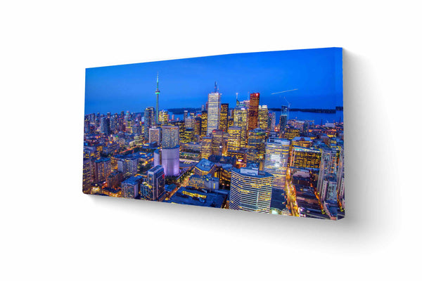 Aerial View of Toronto at night