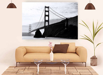 Golden Gate Bridge en noir et blanc